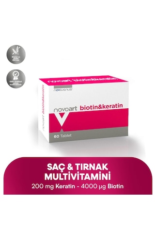 Novoart Biotin & Kreatin 60 Tablet