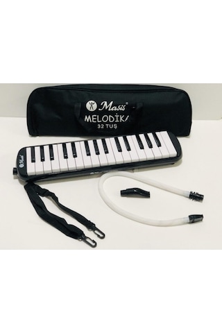 Melodika 32 Tuş Siyah Masis Bez Çantalı