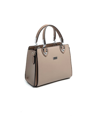 Silver Polo Sp1133 Kadın El Çantası Düz Koyu Bej-latte
