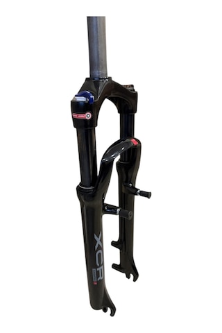 Sr Suntour Xcr 26" Jant Kilitlenebilir Bisiklet Maşası 1-1/8 Qr Amortisörlü Maşa V-fren Disk Fren Siyah
