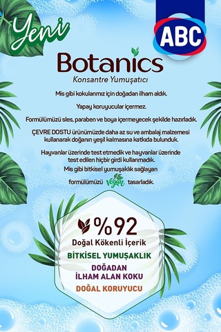 ABC Botanics Nisan Yağmuru Konsantre Yumuşatıcısı 1440 ML
