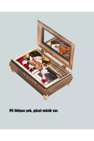 Home Balerinli Müzikli Takı Kutusu Piyano Tasarım Kız Çocuk Hediyelik