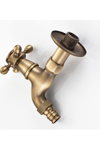 Novahub Suntek Antik Bahçe Çamaşır Makinesi: Su Dokunu Pirinç A Modeli Pirinç A