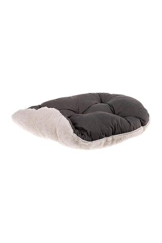 Pribor Kedi Ve Mini Irk Köpek Peluş Yatağı - Gri-beyaz 55 Cm X 36 Cm