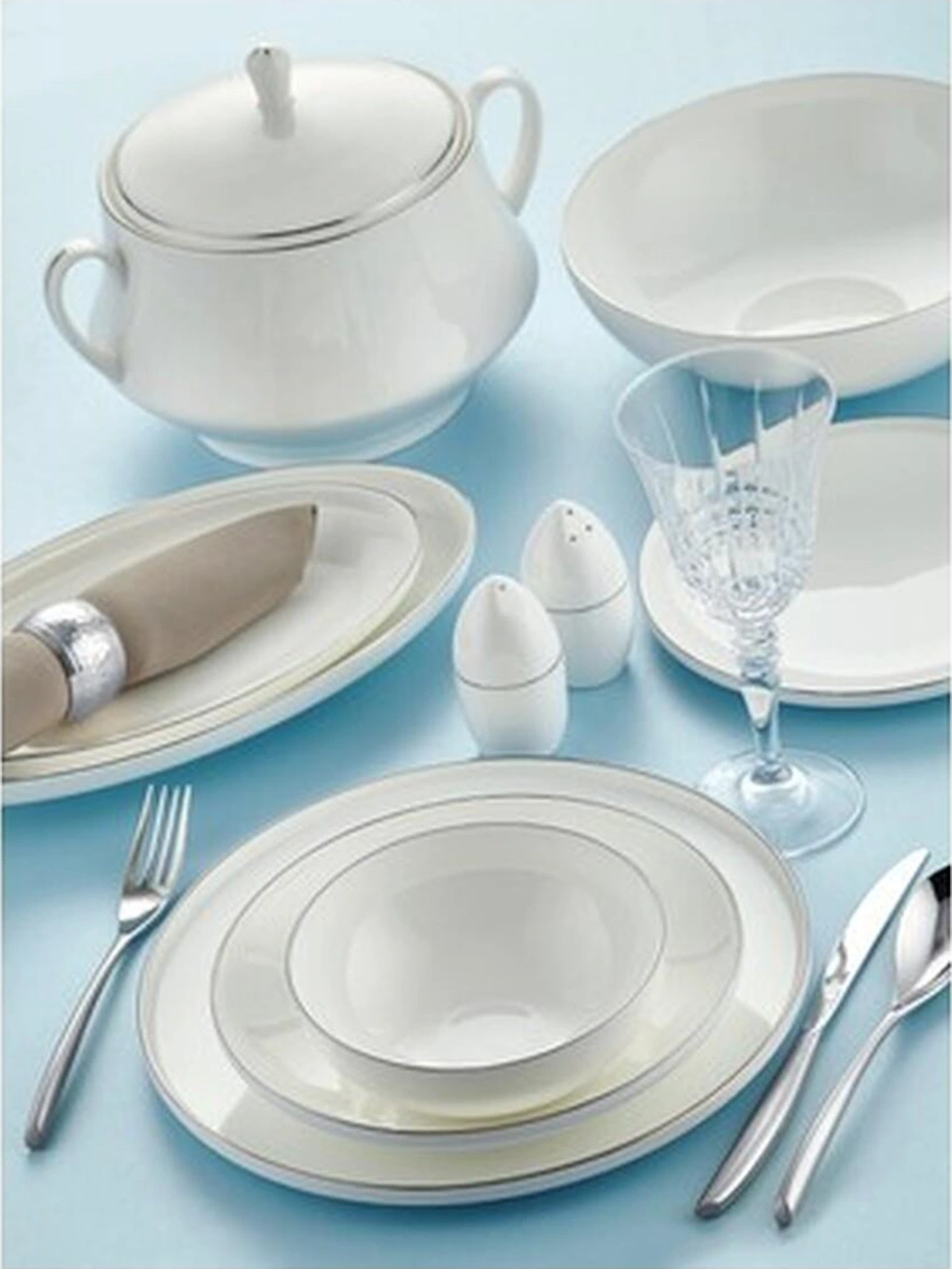 Royal London Bolivia Silver 60 Parça Yemek Takımı Rl01-112 Süt Beyazı