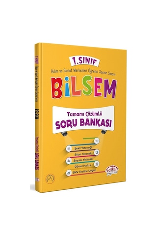 Editör 1.sınıf Bilsem Hazırlık Kitapları Seti