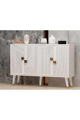 Mire Konsol Tv Sehpası Tv Ünitesi Modern Tasarım-beyaz