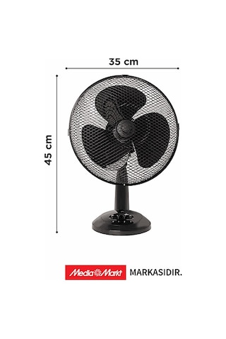 Koenic KOTF 30326 B 40 W Masaüstü Vantilatör