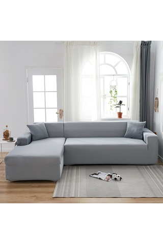 Yifomall Koyu Gri Çift Kişilik Koltuk Örtüsü - Tam Kapama, Kaymazsız, Dayanıklı Kumaş, Ev Dekoru, 145-185 Cm DiğER