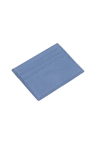 West Polo Hakiki Deri Bol Kartlıklı Unisex Kartlık Wpt041 MAvi Mavi