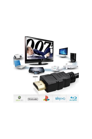 50 Cm Kısa Hdmi Kablo Uydu Alıcısı Ps3 Full Hd 3D Destekli