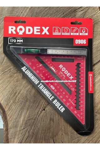 Rdx Pro Metal Açılı Üçgen Gönye Marangoz Gönyesi Taş Gönyesi Su Terazi Cetvel