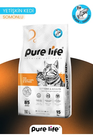 Purelife Yetişkin Balık Etli Kedi Maması 15 KG