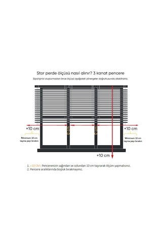 Zebraevim İthal Kalın Kumaşlı Beyaz Stor Perde Etek Dilimli