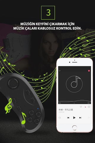 Uray Store Shinecon Sc-b01 Sanal Gerçeklik Gözlüğü Kumandası - Siyah