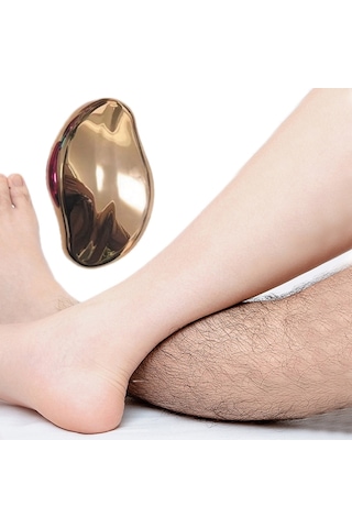 Manuel Tıraş Makinesi Nano Gentle Epilatör Ayak Soyucu, Renk: Altın