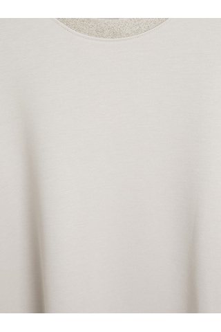 Lcw Everyday Gri Soft Touch Oversize Kadın Sweatshirt Tunik