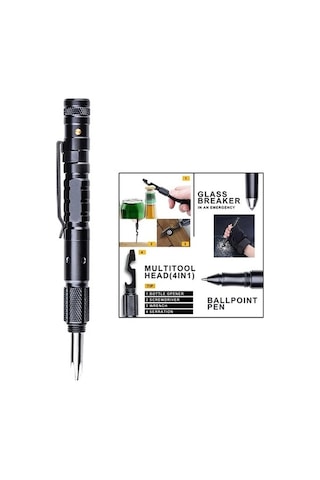 Ulzyvf Yüksek Kaliteli Createtech Taktik Suntek Siyah Kalem Feneri Siyah