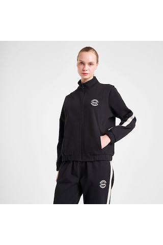 Lescon 25n-2138 Kadın Fermuarlı Sweatshirt Siyah