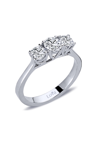 Lova 0,85 Karat Pırlanta Tria Yüzük - 1010079