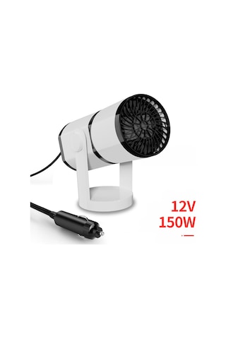 Araba Isıtıcısı 12v/150W Kış Isıtıcısı Araba Buz Çözücü Katlanabilir 360 Dönebilen Elektrikli Isıtıcı