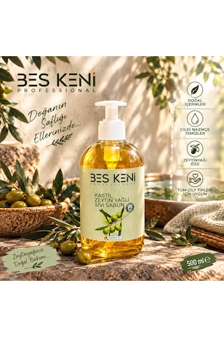 Bes Keni Kastil Zeytinyağlı Sıvı Sabun 500 ML