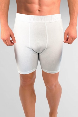 Weweus Beyaz Gizli Cepli Erkek Uzun Boxer Beyaz