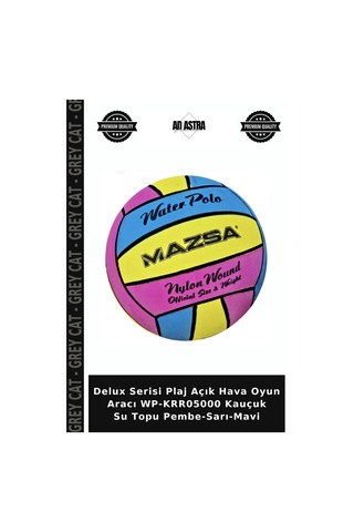 Delux Serisi Plaj Açık Hava Oyun Aracı Wp-krr05000 Kauçuk Su Topu Pembe-sarı-mavi Çok Renkli