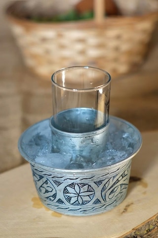 Bakır Ehlikeyf Oyma Nakışlı Gümüş Renk Kalaylı