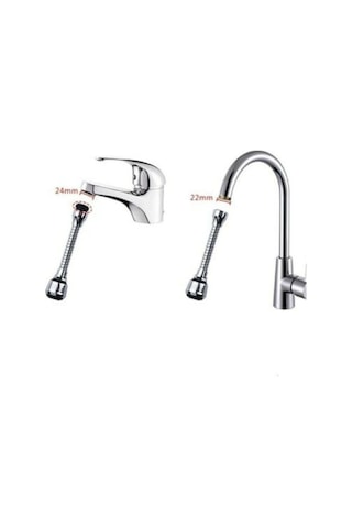 Yayke 360 Derece Döner Musluk Filtresi Tasarruflu Su Musluk Krom