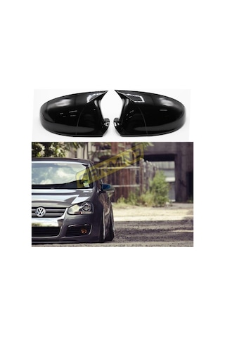 Vw Golf 5 Batman Yarasa Ayna Kapağı Piano Black 2003-2009