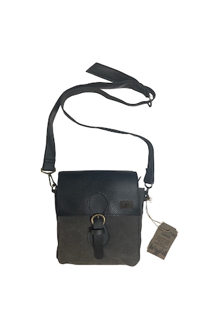 Old Cotton Cargo Kaliteli Su Geçirmez Unisex Küçük Kanvas Günlük Postacı Çantası 20 Cm X 20 Cm Siyah