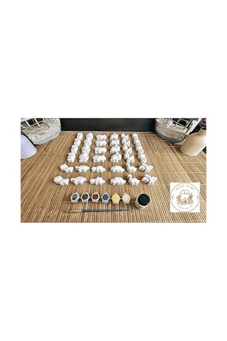 36 Adet 3d Hayvanlar Alemi Taş Boyama Figür Çocuk Gelişimi Boyama Etkinlik Seti Zoo Stone Painting
