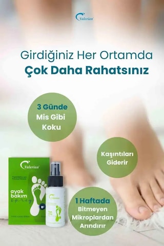 Valerian Ayak Bakım Seti 2'li