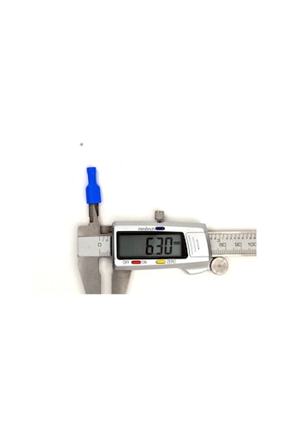 100 Adet 1,50-2,50mm Kablo Ucu 6,3 Dişi Fiş Mavi Izolasyonlu Sıkm