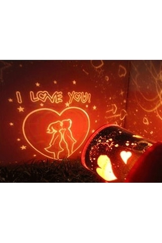 Star Love Projeksiyonlu Gece Lambası Renkli