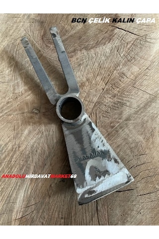 Bcn Kalın Çelik Bahçe Çapası 1 Çelik Çapa Saplı Çatal Çapa