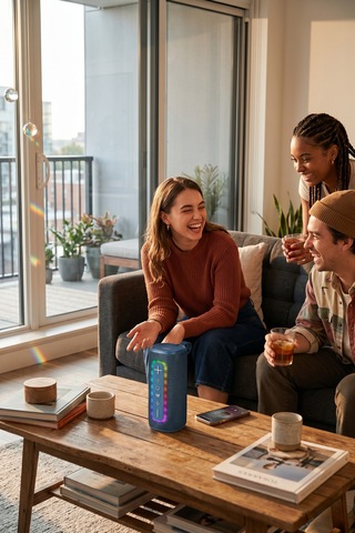Taşınabilir Kablosuz Bluetooth Hoparlör Rgb Işıklı / Fm Radyo Tg-428