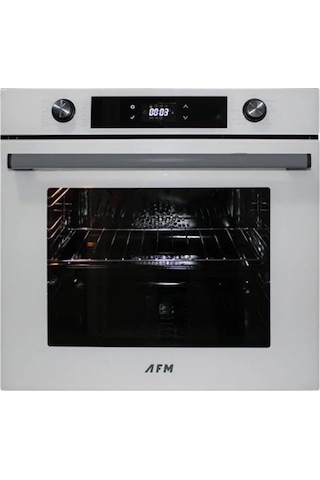 Ferre Ve AFM Tech SS206 + FM7701 + FM3251W Turbolu Beyaz Dijital Ankastre Set
