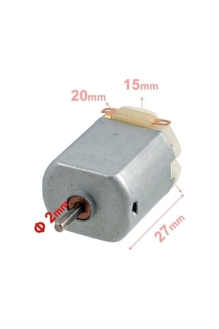 10 Adet Dc Motor Deney Motoru 3v 6v Motor Yüksek Devir Dinamo Motor D.m