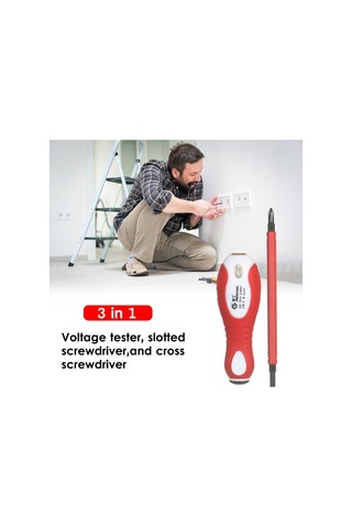 Dinosaurs 500v Izoleli Tornavida Voltaj Test Cihazı 2'si 1 Arada Ph1/sl5