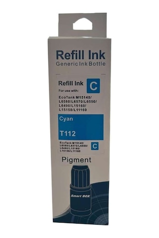 Epson Uyumlu 112 Cyan Uyumlu Mürekkep Epson Uyumlu 112 Cyan Uyumlu Mürekkep