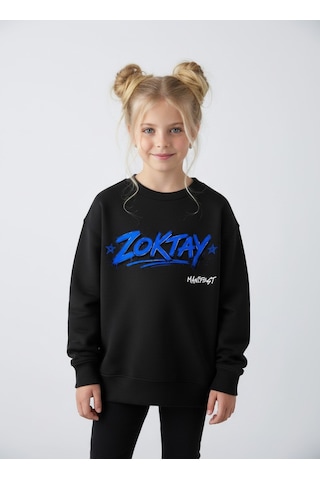 Seabubbles Manifest Zoktay Kız Çocuk Sweatshirt St10729 Siyah