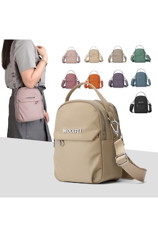 Kadın Dikey Omuz Çapraz Çanta Günlük Çanta - Haki