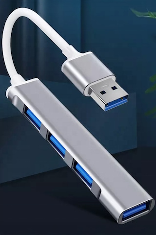 Thentech Usb 3.0 Hub Çoklayıcı 4 Portlu Alüminyum Gövde Yüksek Hızlı Veri Aktarımı Laptop Çoğaltıcı