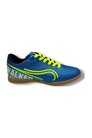 Walked 233-26 Futsal Erkek Salon Futbol Ayakkabı Mavi Sarı Mavi