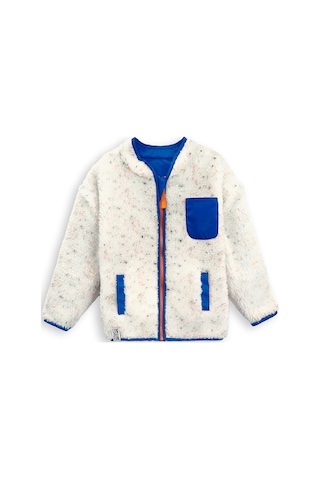 Denokids Beyaz Kız Ve Erkek Çocuk Uniseks Peluş Mont Renkli