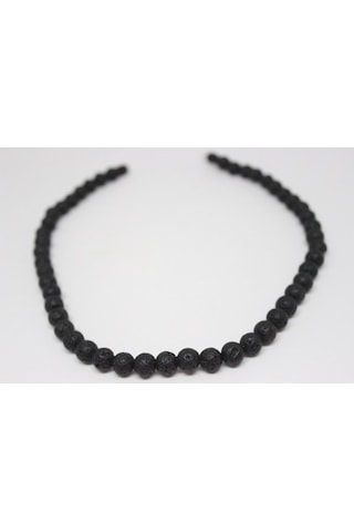 Lav Taşı Kolye 8 Mm Kehribar Klipsli Çok REnkli