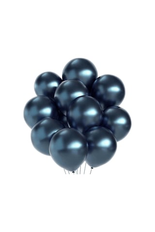 Yüksek Kalite 50 Adet Gece Mavisi Krom Balon Gece Mavisi Balon Parlak Metalik Balon Vıp Süsleme