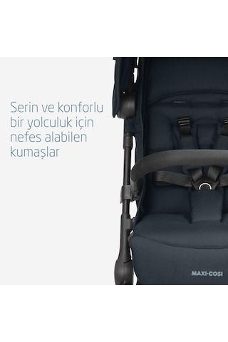 MaxiCosi Lara2 Ultra Kompakt Otomatik Katlanan Kabin Boy Seyahat Sistem Olabilen Bebek Arabası Essential Graphite